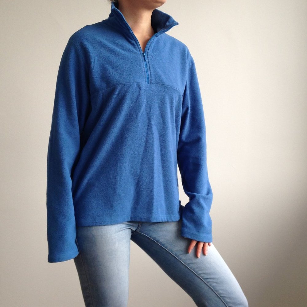 Gap - Blue Quarter Zip Fleece Pullover